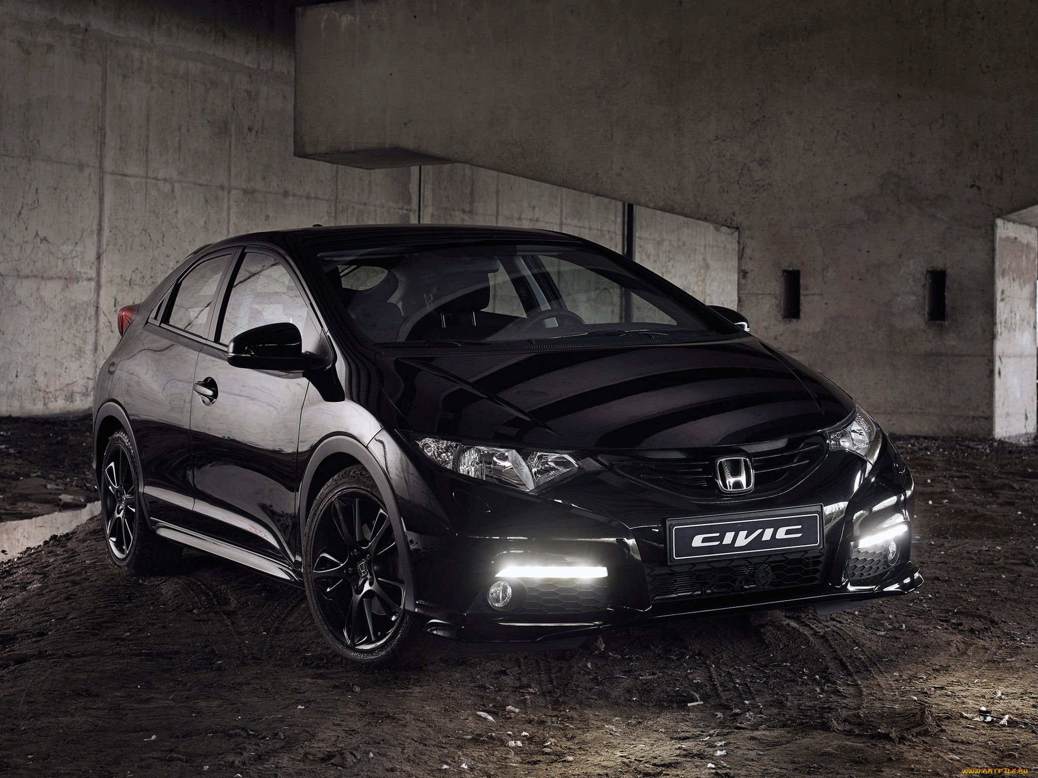 , honda, 2014, , civic, black, edition